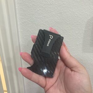 Carbon Fiber Card Holder - Black